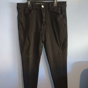 Black American Eagle High-Rise Jeans